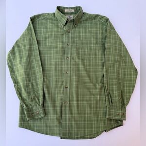 Men’s L.L. Bean Long Sleeve Cotton Shirt Size Large Regular